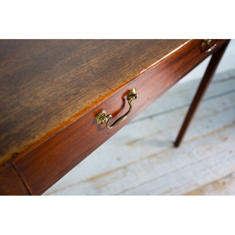 Table d'appoint vintage en chêne avec tiroir, Angleterre