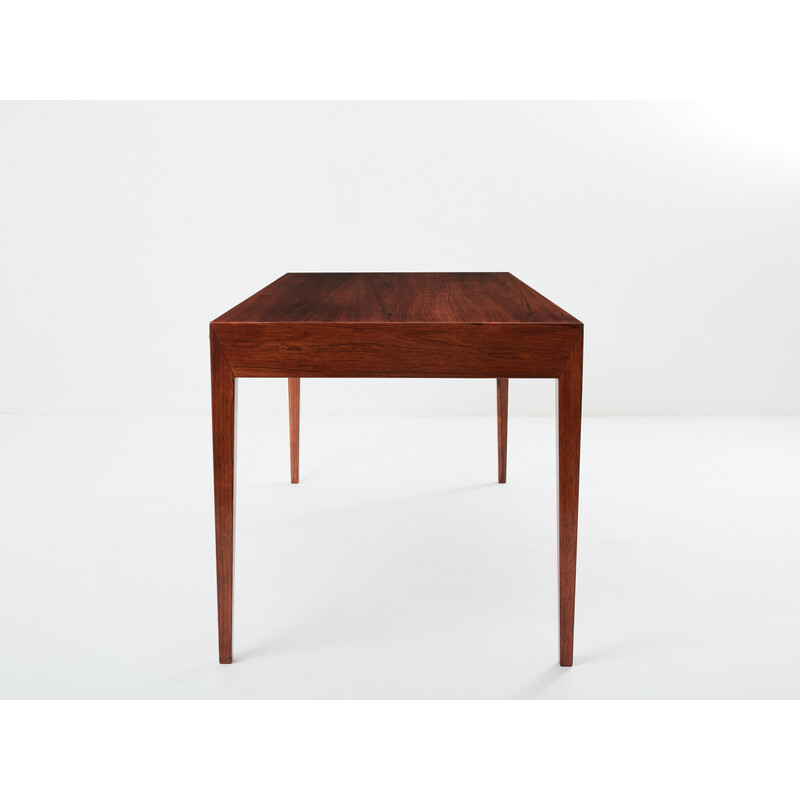 Vintage rosewood desk by Severin Hansen for Haslev, Denmark 1960
