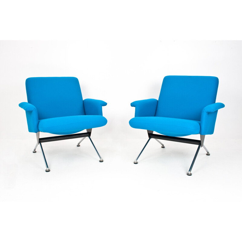 Paire de fauteuils lounge modèle 1432 d'André Cordemeyer pour Gispen - 1960
