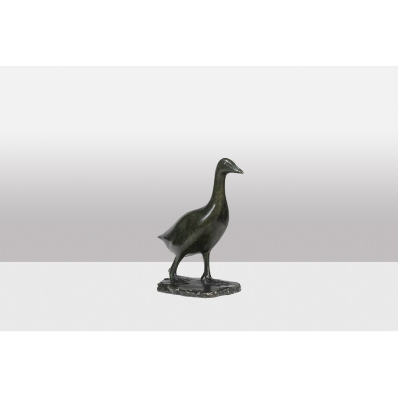 Vintage “Goose” bronze sculpture by François Pompon for Atelier Valsuani, 2006