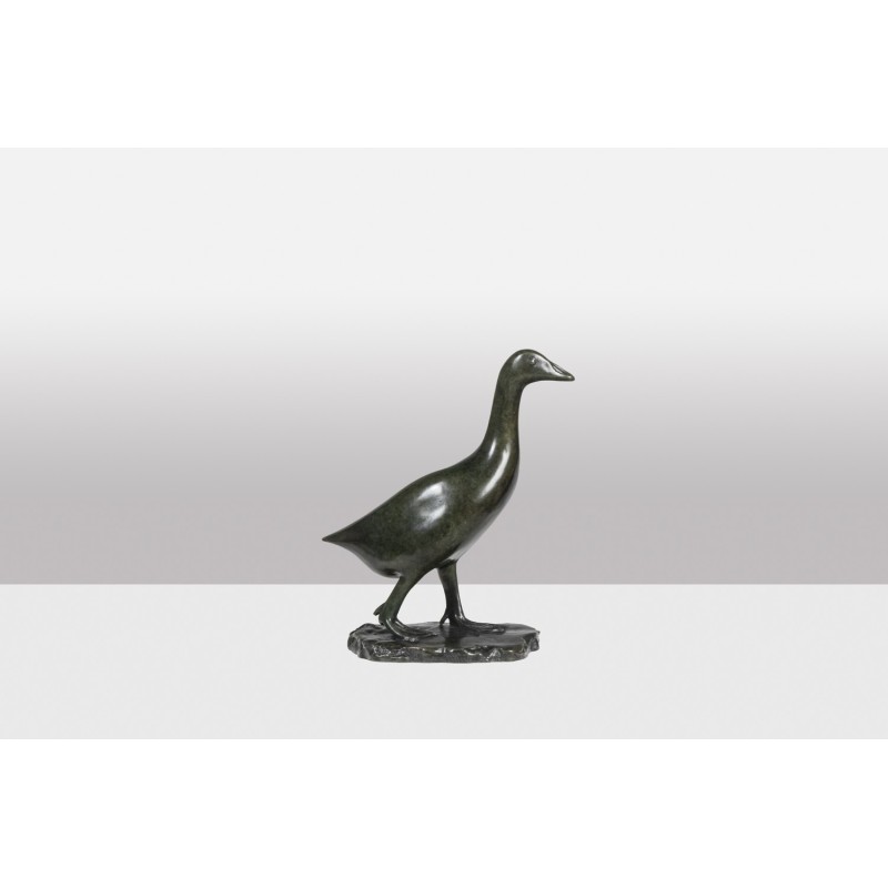 Scultura vintage "Goose" in bronzo di François Pompon per Atelier Valsuani, 2006