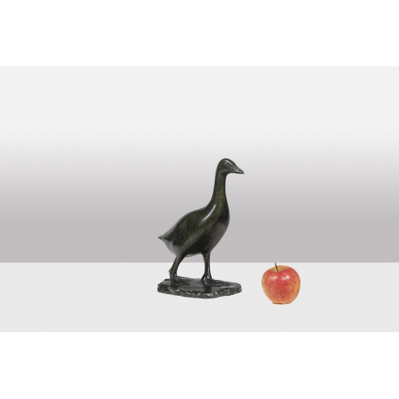 Vintage “Goose” bronze sculpture by François Pompon for Atelier Valsuani, 2006