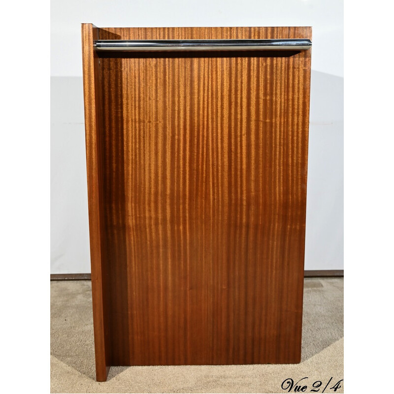 Vintage apartment bar in sapele mahogany veneer, 1940