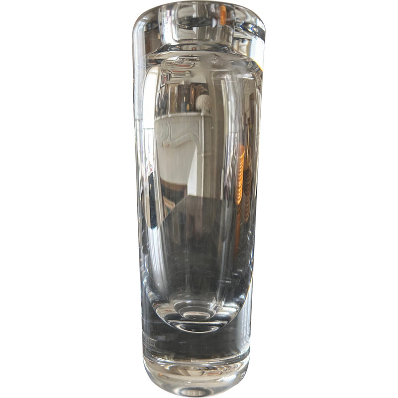 Vase vintage en cristal par Peill et Pultzer, 1970