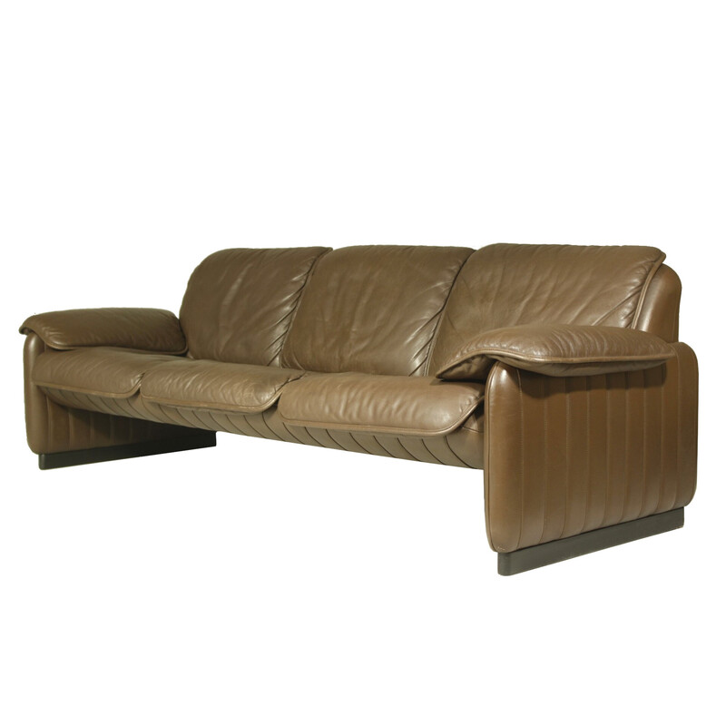 Vintage 3-seater leather sofa for De Sede, Switzerland 1970