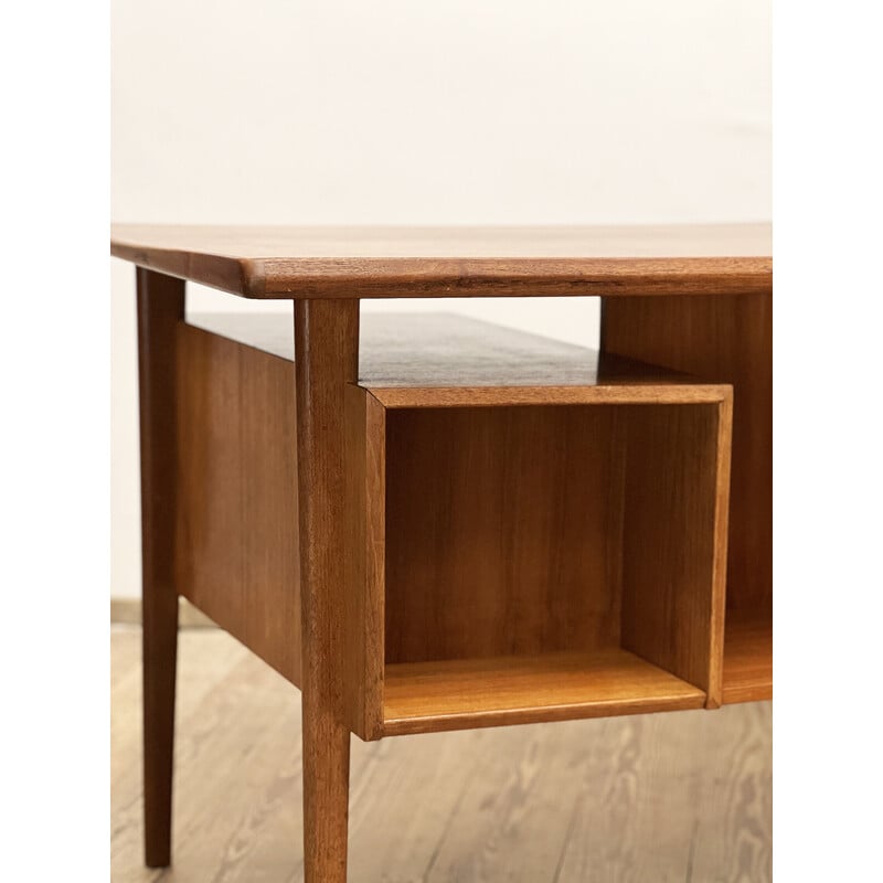 Vintage teak wood desk by Peter Løvig Nielsen for Hedensted Møbelfabrik, Denmark 1972