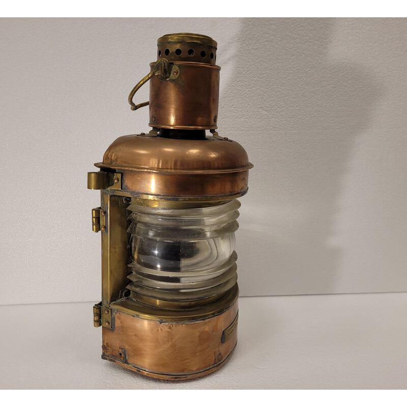 Vintage copper lantern by Ouvrard et Villars, France