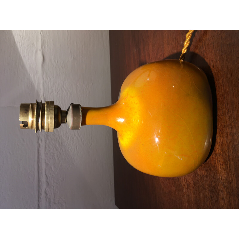 Mid-century gray lamp by Jacques and Dani Ruelland - 1950s