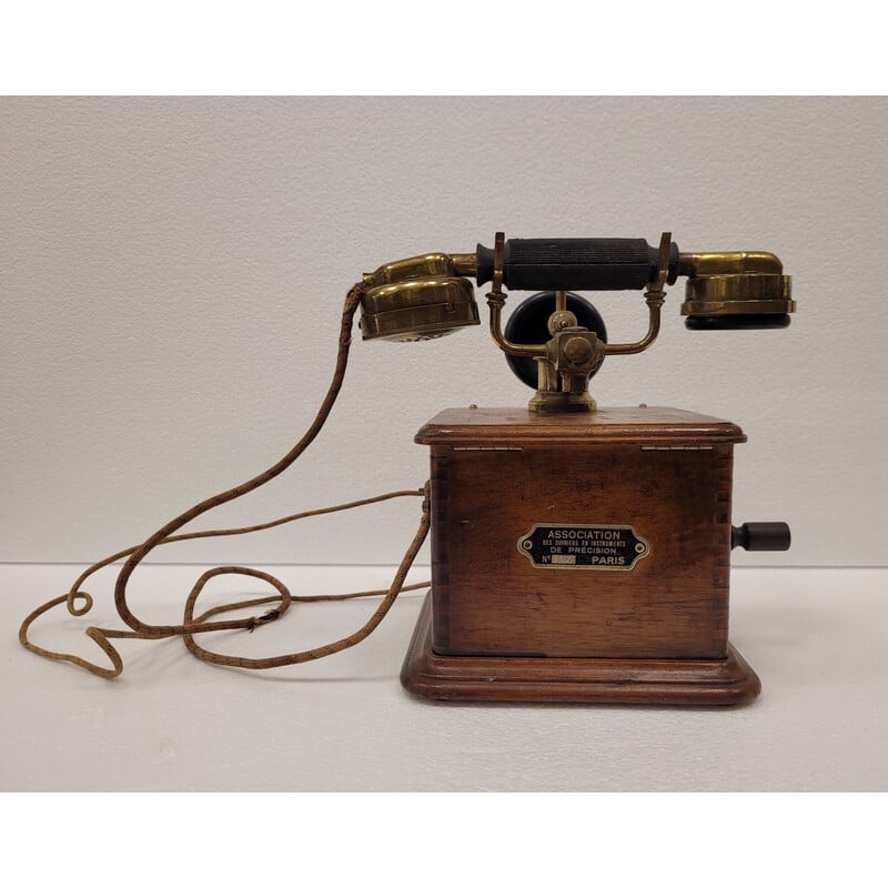 Vintage analog desk telephone "Marty", France 1925