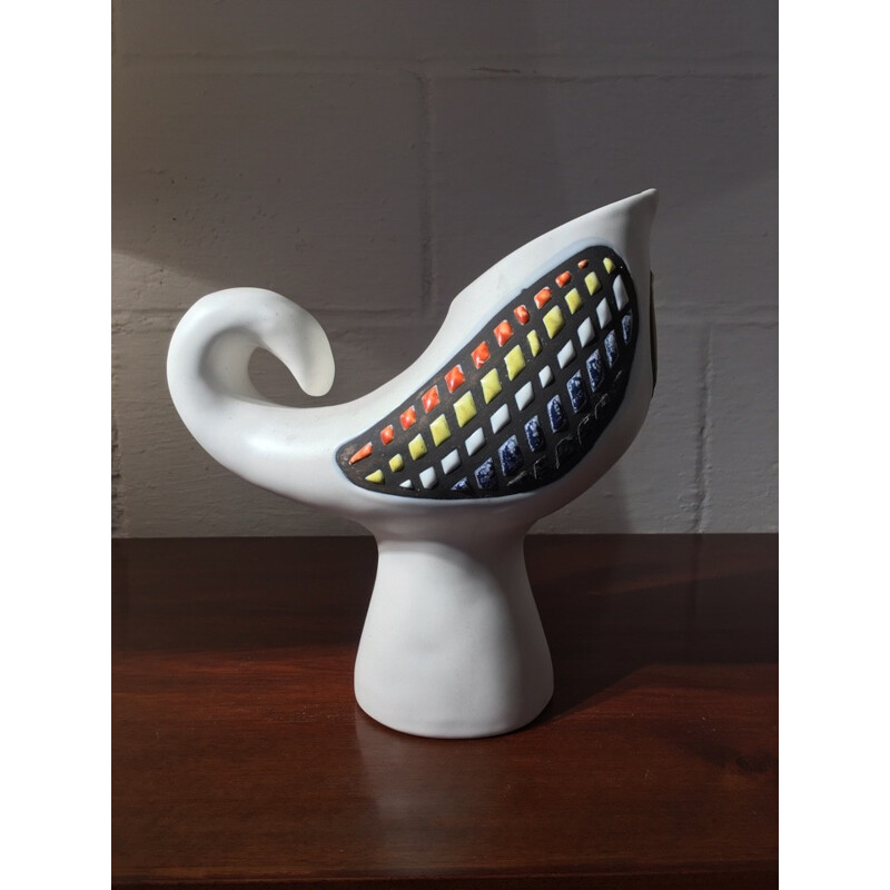 Vintage Bird vase by Roger Capron - 1960s