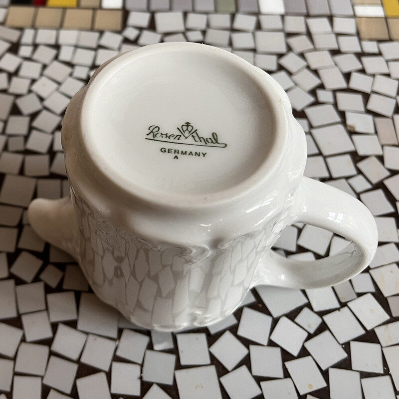 Vintage Monbijou porcelain milk jug for Rosenthal, Germany 1970