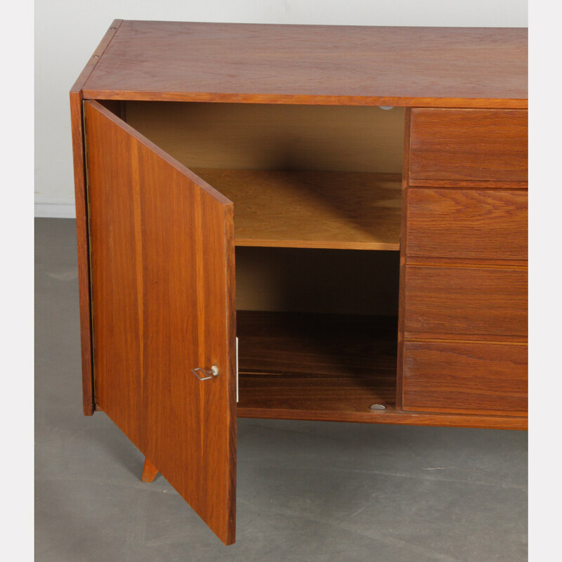 Vintage chest of drawers model U-458 in oak by Jiri Jiroutek for Interier Praha, Czechoslovakia 1960