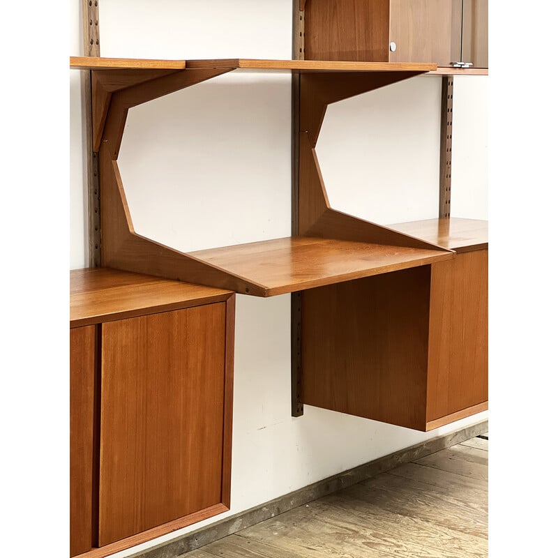 Vintage wall unit for Poul Cadovius, Denmark 1950