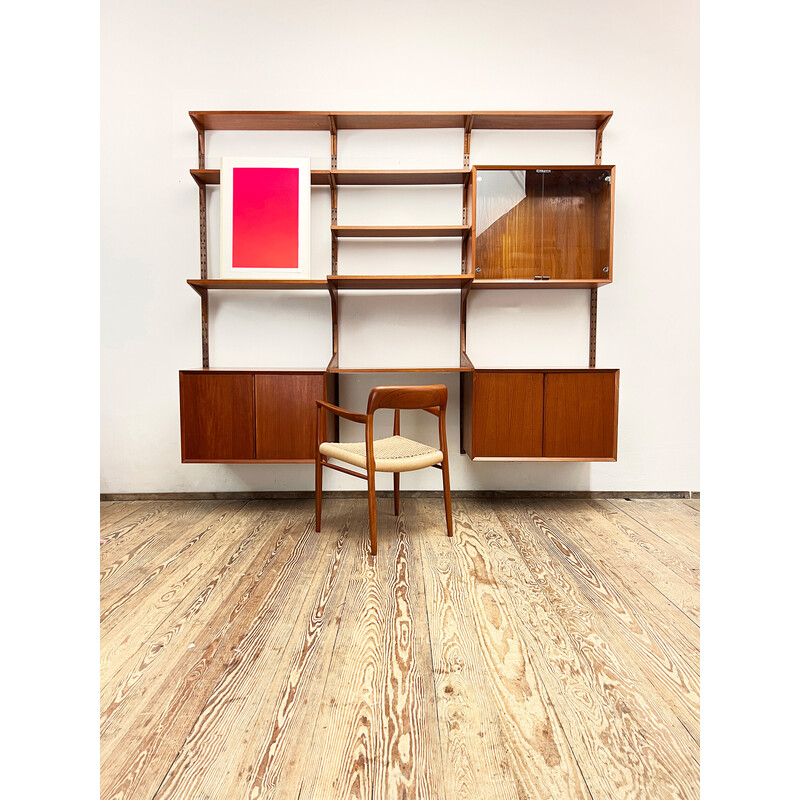 Vintage wall unit for Poul Cadovius, Denmark 1950