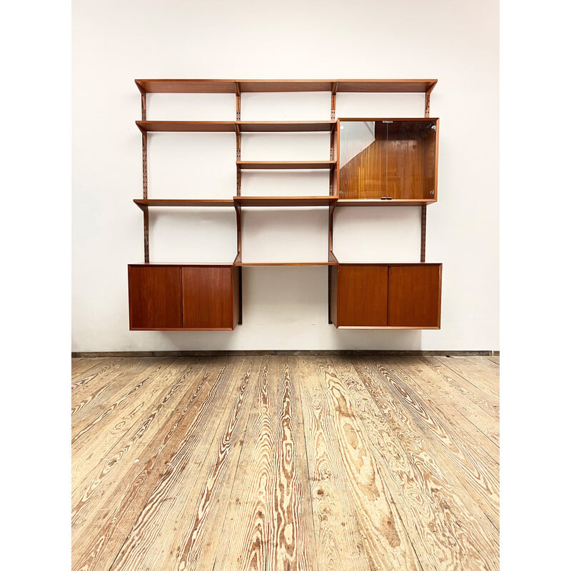 Vintage wall unit for Poul Cadovius, Denmark 1950