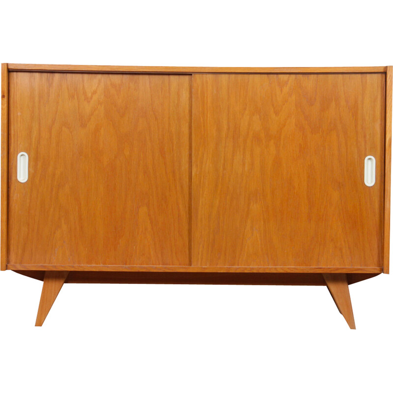 Vintage chest of drawers model U-452 in oak by Jiri Jiroutek for Interier Praha, Czechoslovakia 1960