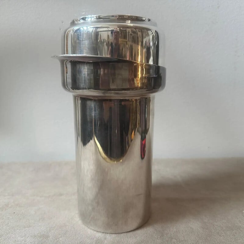 Vintage silver plated cocktail shaker by Lino Sabattini for Sabattini Argenteria, Italy 1980