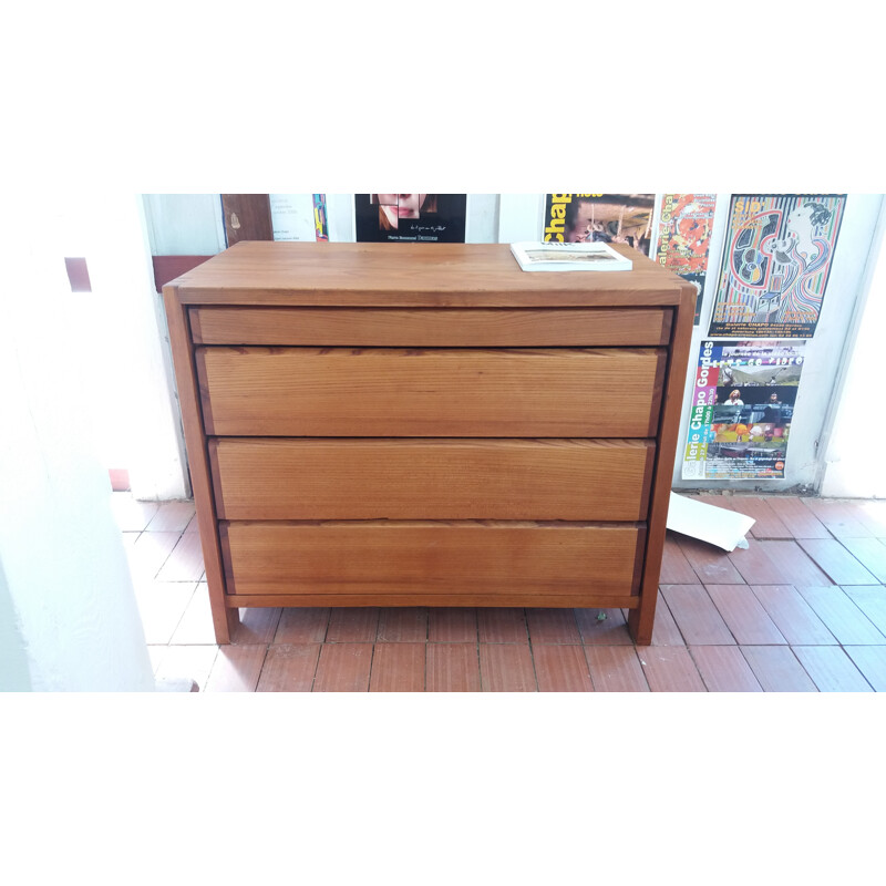 Four drawer chest of drawers R03A by Pierre Chapo - 1970s