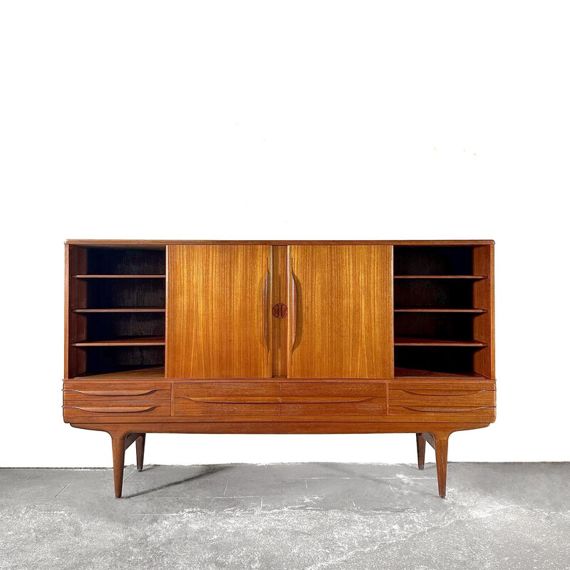 Vintage teak model UM 14 sideboard by Johannes Andersen for Uldum Mobelfabrik, Denmark 1960