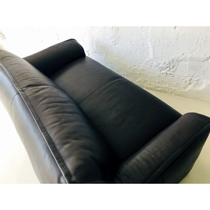 Vintage 2-Sitzer-Sofa aus Büffelleder für Leolux, 1970