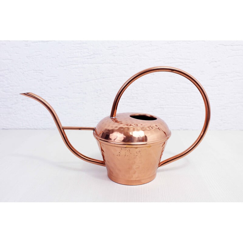 Vintage copper watering can by Lecellier Villedieu, 1960