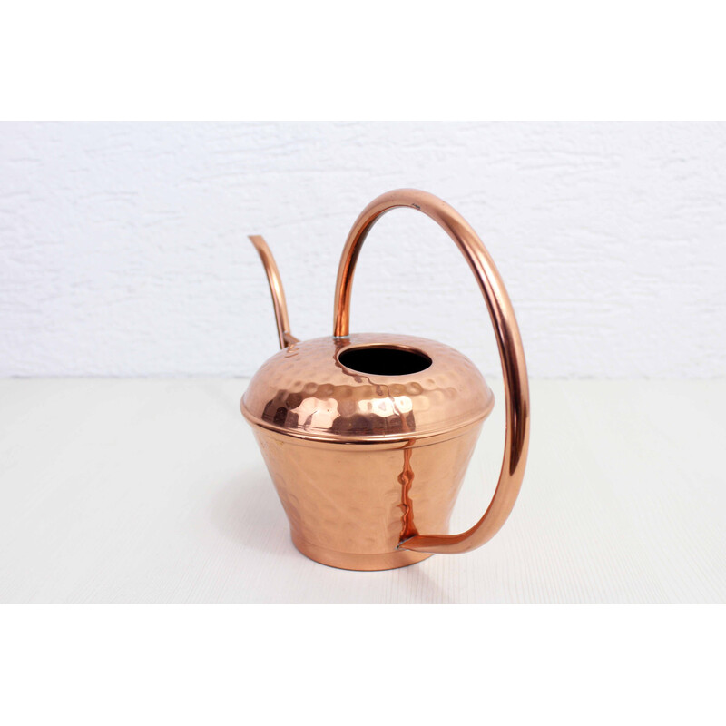 Vintage copper watering can by Lecellier Villedieu, 1960