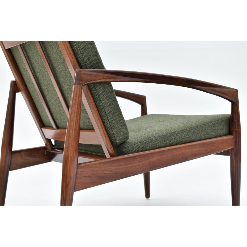 Vintage "Paperknife" chair in solid rosewood by Kai Kristiansen for Magnus Olesen, Denmark 1960