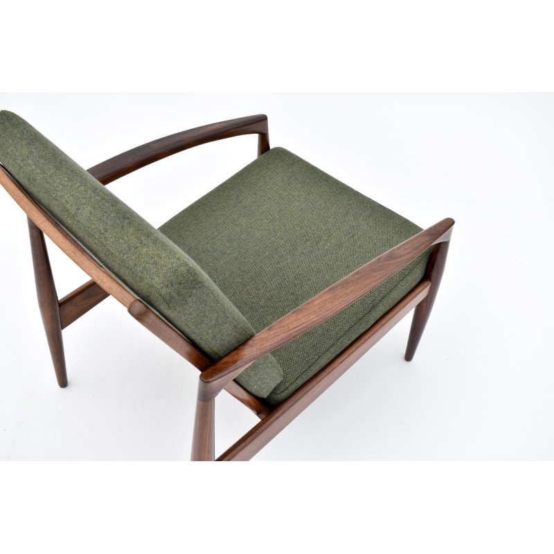 Vintage "Paperknife" chair in solid rosewood by Kai Kristiansen for Magnus Olesen, Denmark 1960