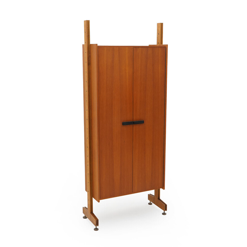 Vintage cabinet with solid wood uprights, Italy 1960