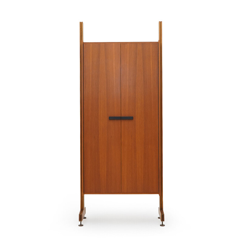 Vintage cabinet with solid wood uprights, Italy 1960