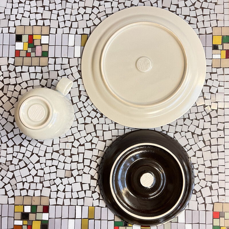 Ensemble de petit-déjeuner trio vintage Terra Campagna par W. Karnagel pour Rosenthal Studio-line, Allemagne 1970