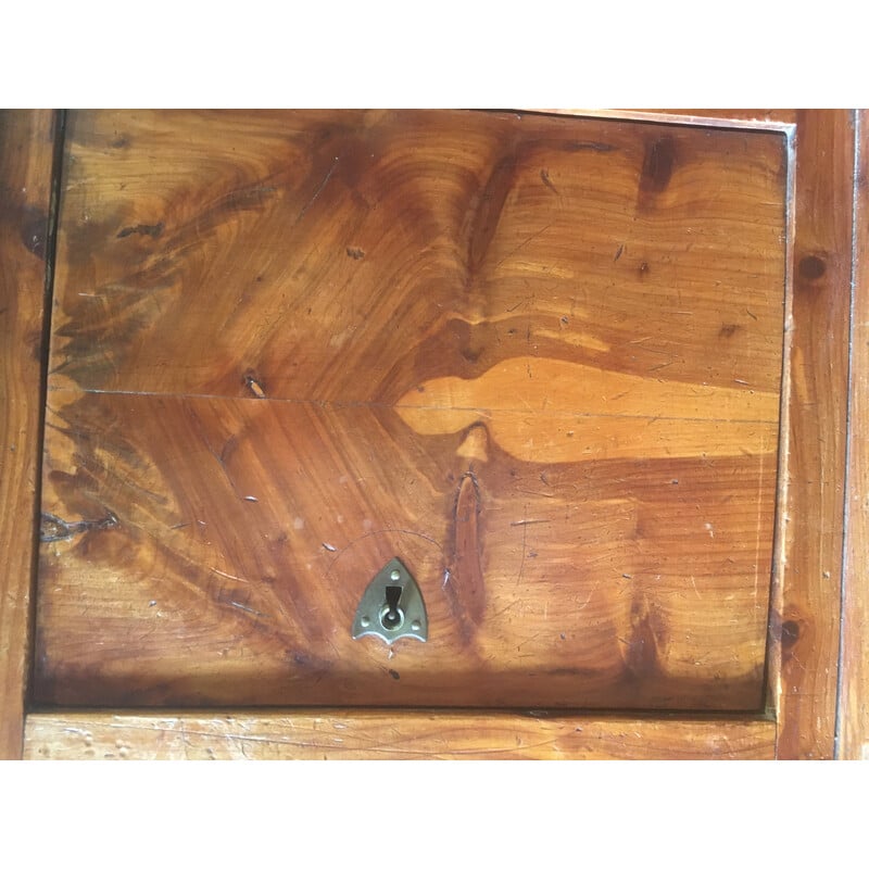 Vintage pitch pine tiered desk