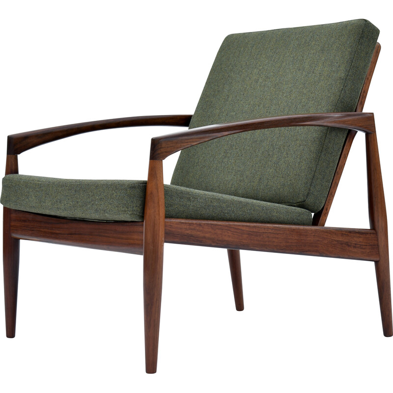 Vintage "Paperknife" model 121 chair in rosewood by Kai Kristiansen for Magnus Olesen, Denmark