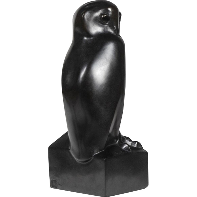 Sculpture vintage « Petit Grand-Duc » en bronze par François Pompon pour Atelier Valsuani, 2006