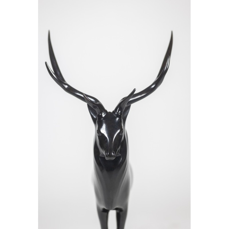 Vintage sculpture “Grand Deer” by François Pompon for Atelier Valsuani, 2006