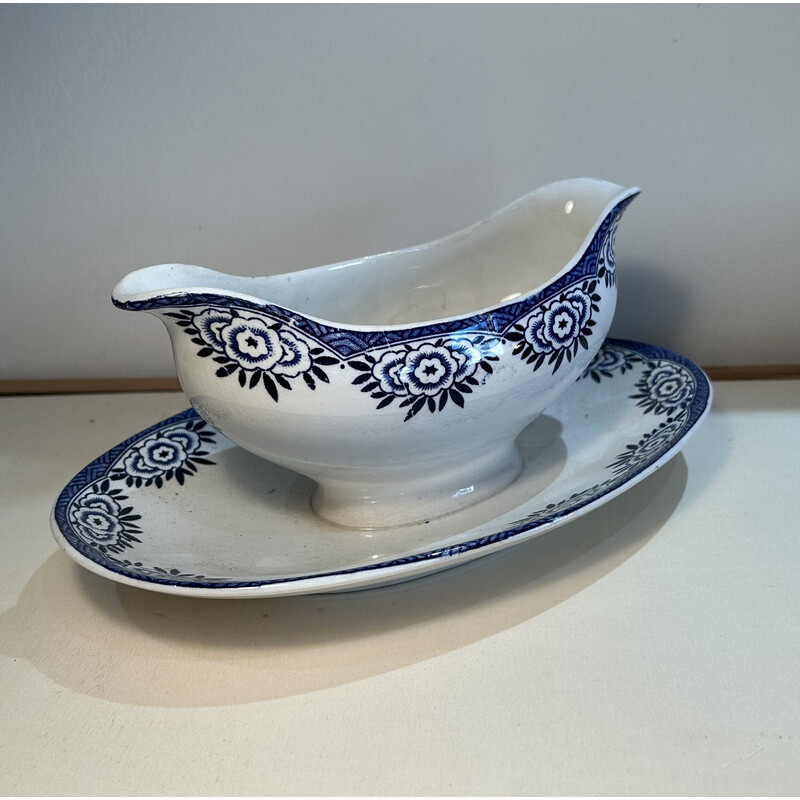 Vintage ceramic sauce boat, France