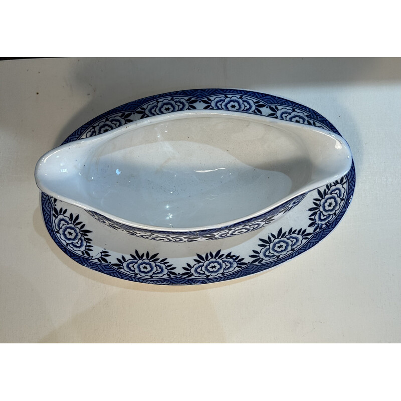 Vintage ceramic sauce boat, France