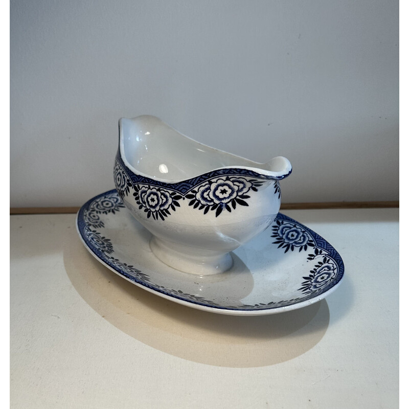 Vintage ceramic sauce boat, France