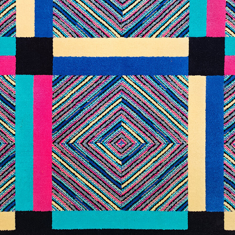 Vintage wollen tapijt van Ottavio Missoni, Italië 1990