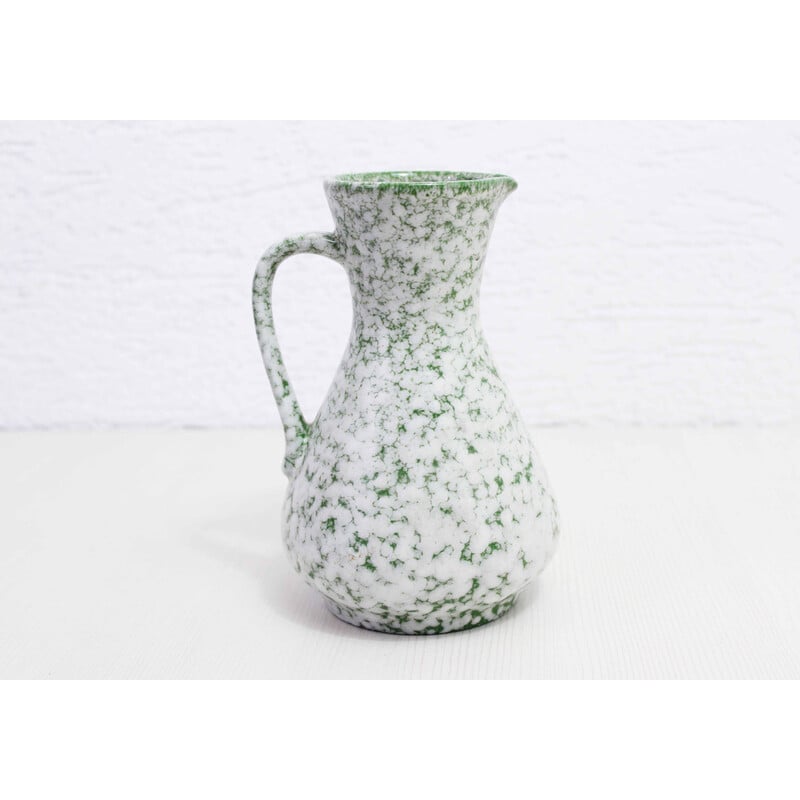 Vintage ceramic pitcher vase for Jasba, Germany 1970