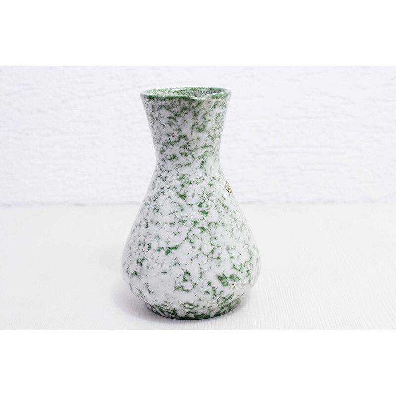 Vintage ceramic pitcher vase for Jasba, Germany 1970
