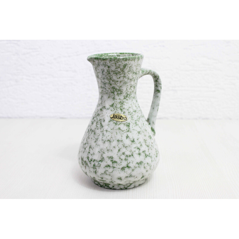 Vintage ceramic pitcher vase for Jasba, Germany 1970