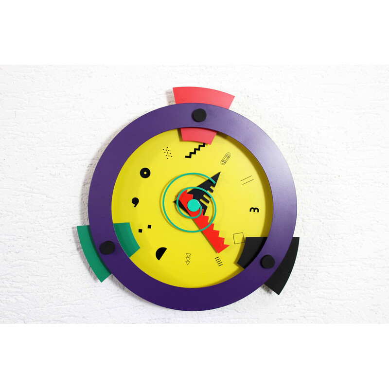 Vintage Wakita Paradise wall clock by Shohei Mihara, Japan 1980