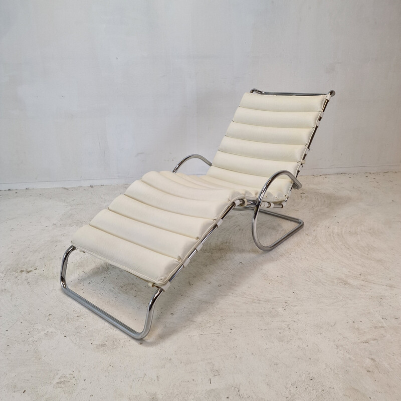 Chaise longue vintage modelo 242 de Mies Van Der Rohe para Knoll International, EUA 1980