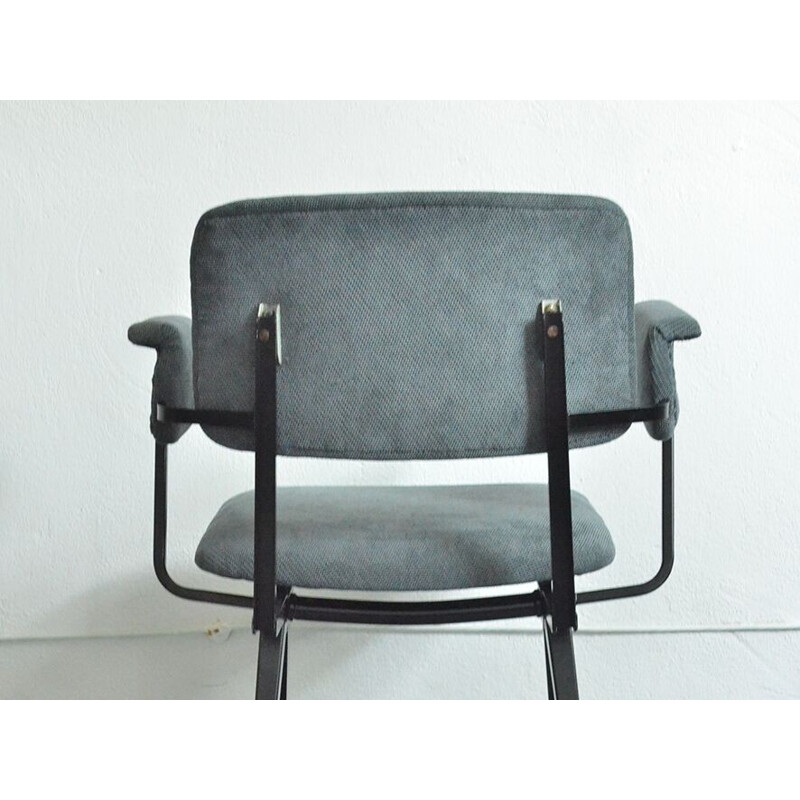 Dutch grey office chair with industrial style - 1950s*Attente preuve authenticité 13/07/2017