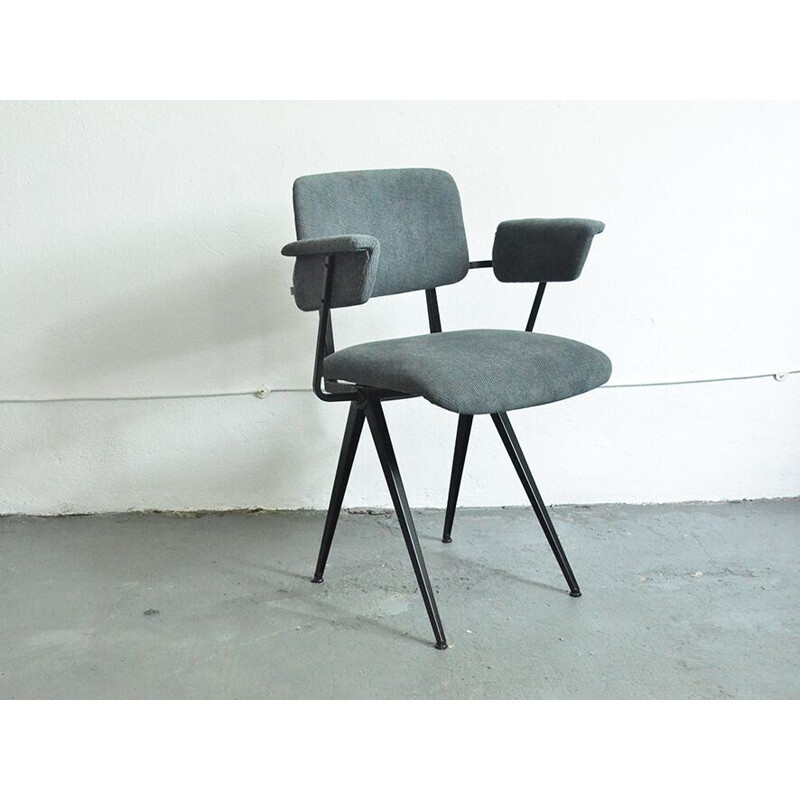 Dutch grey office chair with industrial style - 1950s*Attente preuve authenticité 13/07/2017