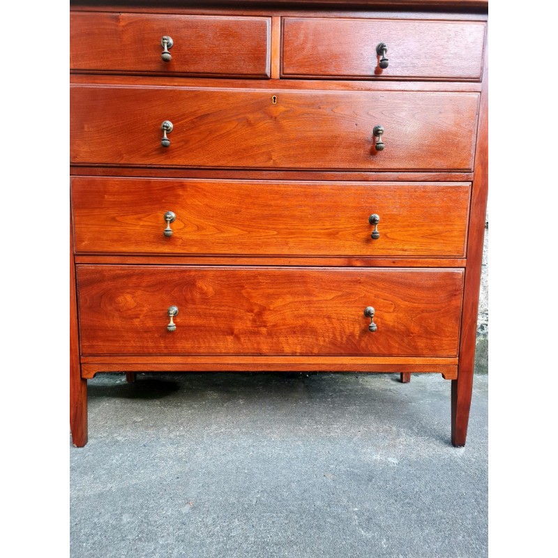 Vintage mahogany chest of drawers with 5 drawers