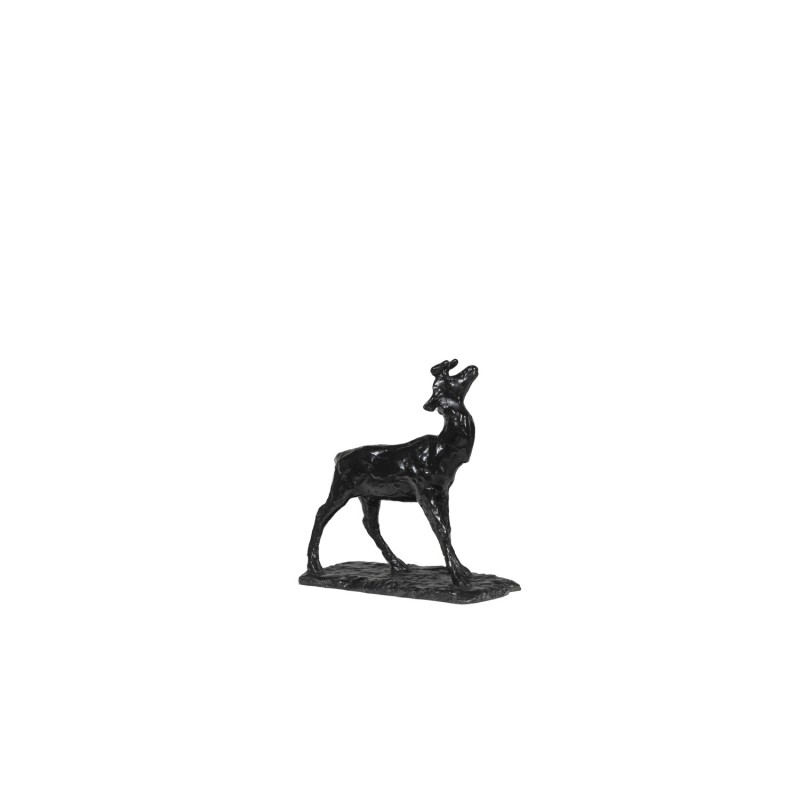 Vintage bronzen sculptuur "Deer Belling" van François Pompon voor Atelier Valsuani, 2006