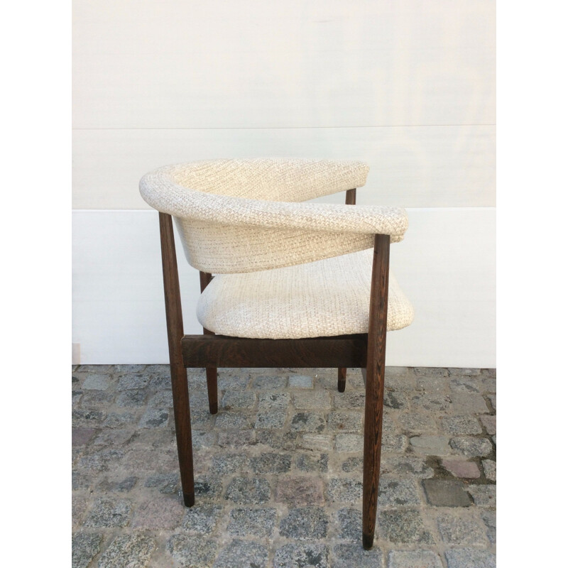 White "Meander" armchair by Rudolf Wolf - 1950s