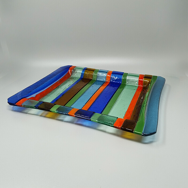 Vintage Murano glass tray by Dogi, Italy 1960